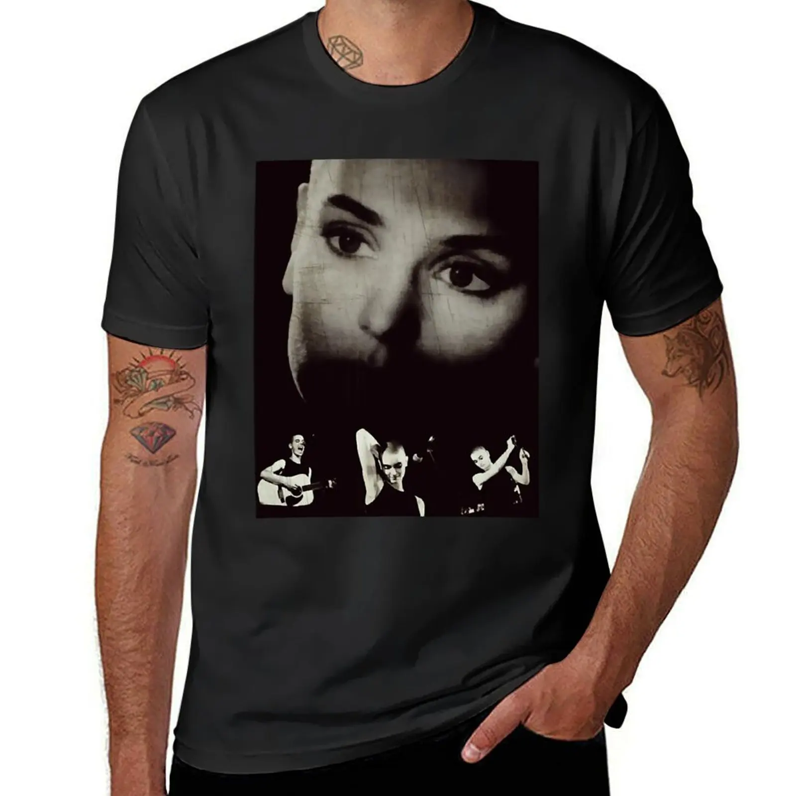 sinead o'connor viintage T-Shirt vintage tees summer tops quick drying mens clothing