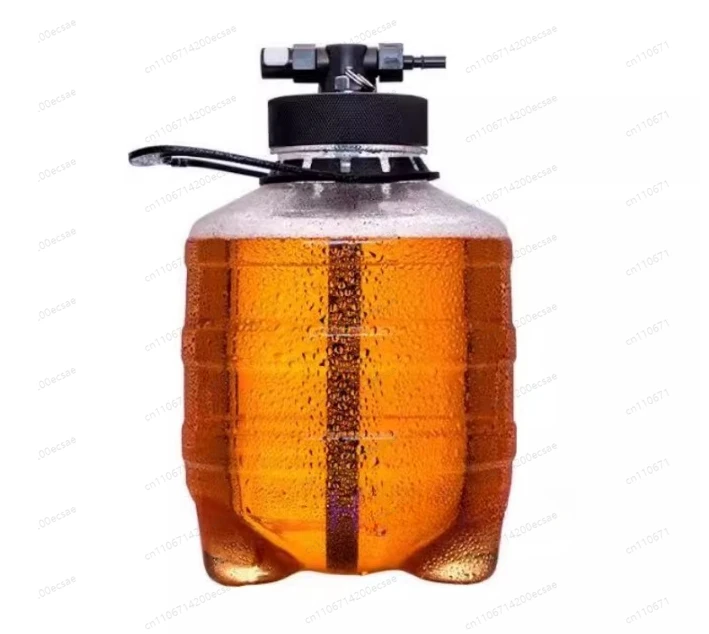 3.8L PET Plastic Thickened Sealed Small Beverage Bottle Ice Bucket with Lid