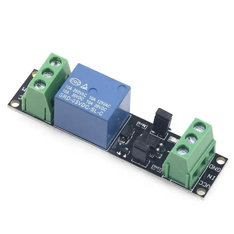 1Pcs High Level Drive Board Single Channel 3V Relay Isolated Drive Control Module 10A Load Optocoupler Isolation Board