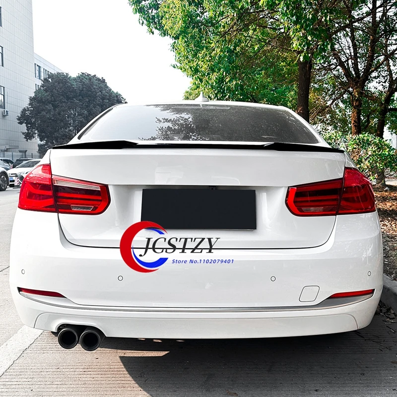 

M4 Style Rear Trunk Lid Black Carbon Spoiler Wings Car Accessories Parts For BMW 3 Series F30 F35 M4 320i 325i 330i 2013-2019