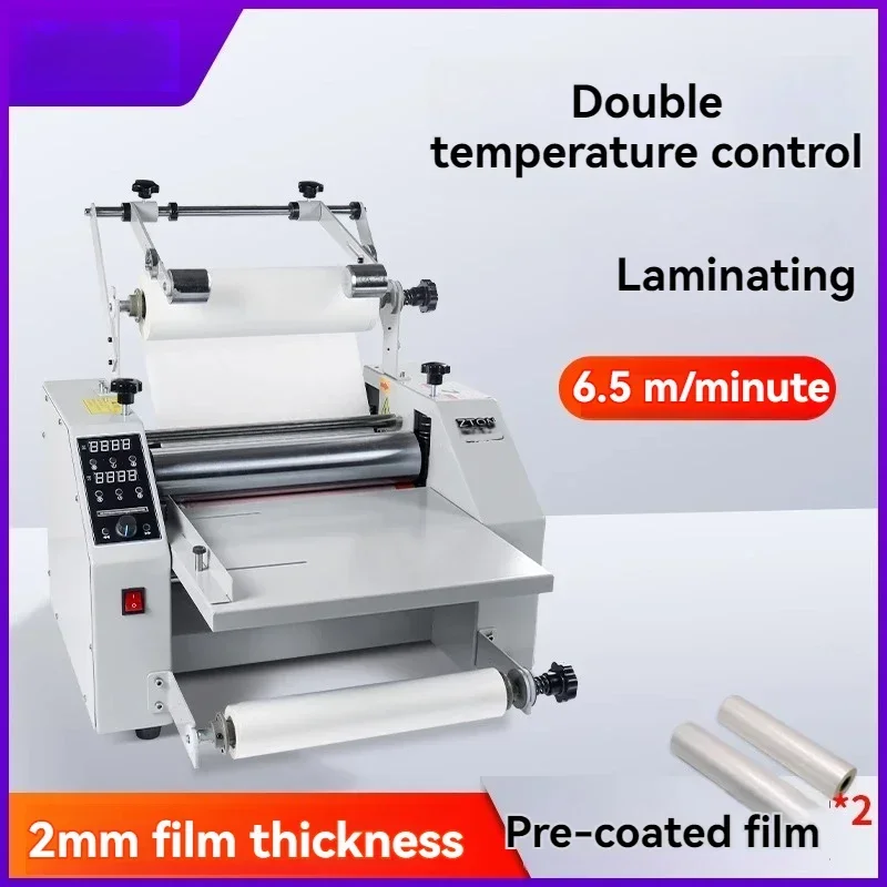 Fully Automatic Large Steel-Roller Laminator Compact A4/A3 Thermal Laminator for Advertising Photos High-Speed ​​Laminating Mach