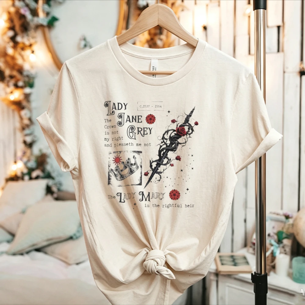Summer Renaissance Clothing - تي شيرت ليدي جين غراي، ملابس