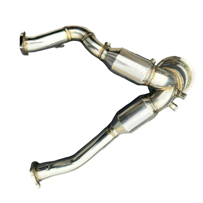 High Quality Stainless Steel Exhaust Pipe System for Audi A6 A7 3.0T EA839 High Flow Head Section  Catted Downpipe