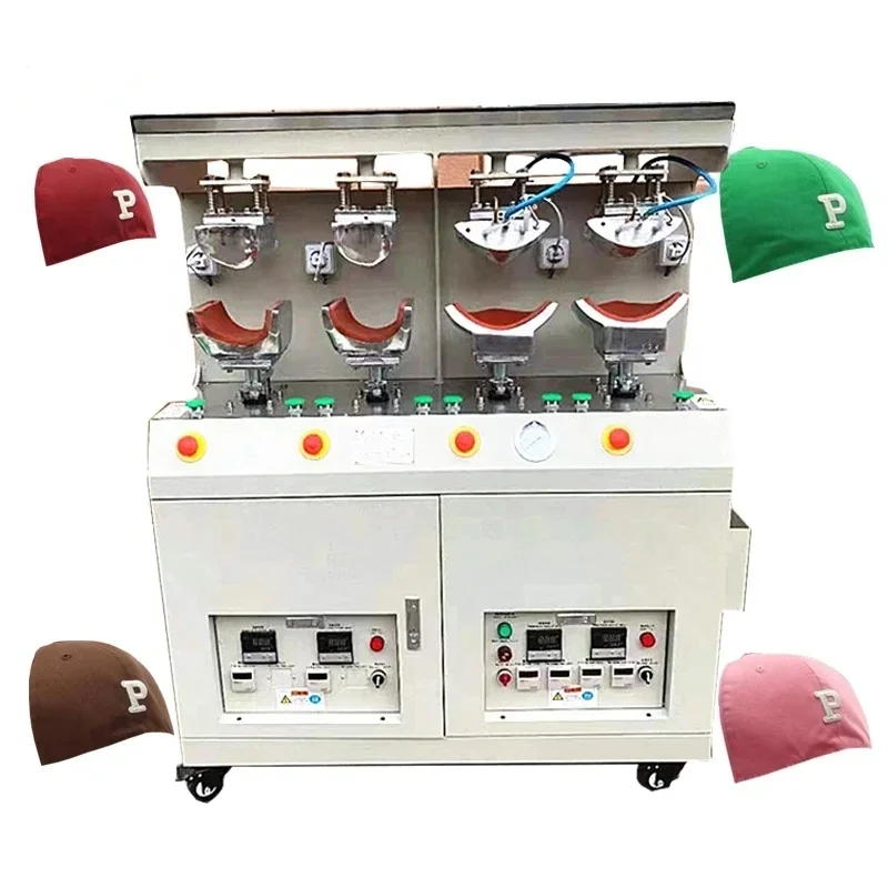 Automation Arc-Shaped Flat Cap Press Compression Moulding Machine For The Brim Of Hats Baseball Hat Making Machine