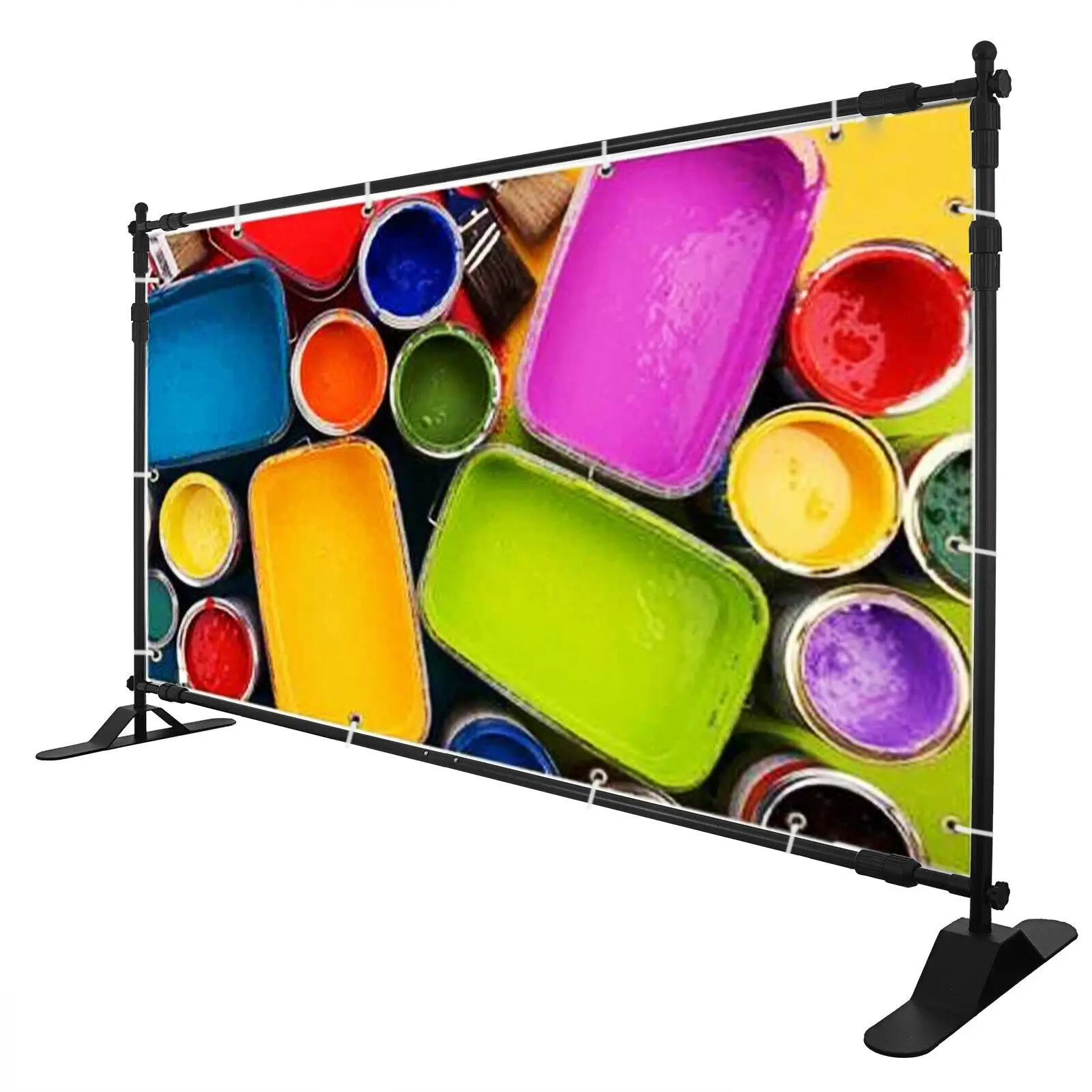 

10x8Ft Backdrop Stand for Trade Show Exhibitor Photography Studio W/ Carrying Case Background Stand Backdrop Banner