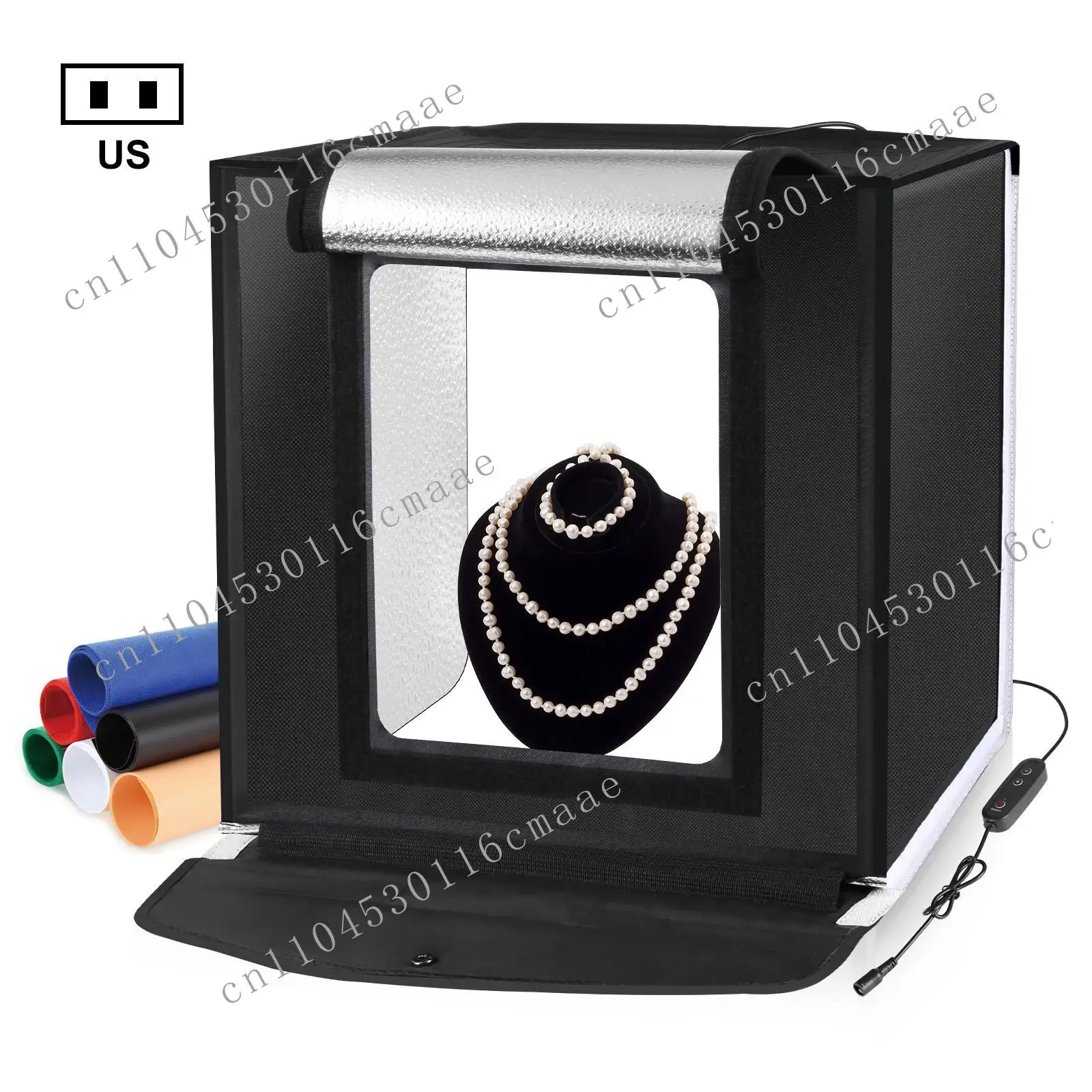 40cm All-in-One Smartphone Photography Portable Studio Photo Shoot Box Studio  Kit LED Light Box