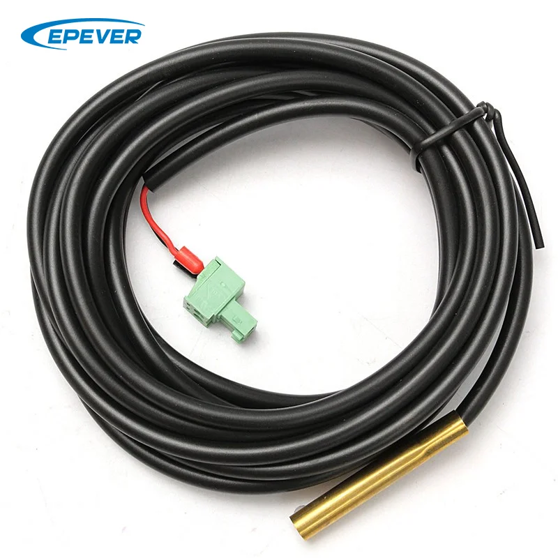 EPEVER RTS300R47K3.81A Remote Temperature Sensor with 3m Cable for Monitoring and Controlling Temperature