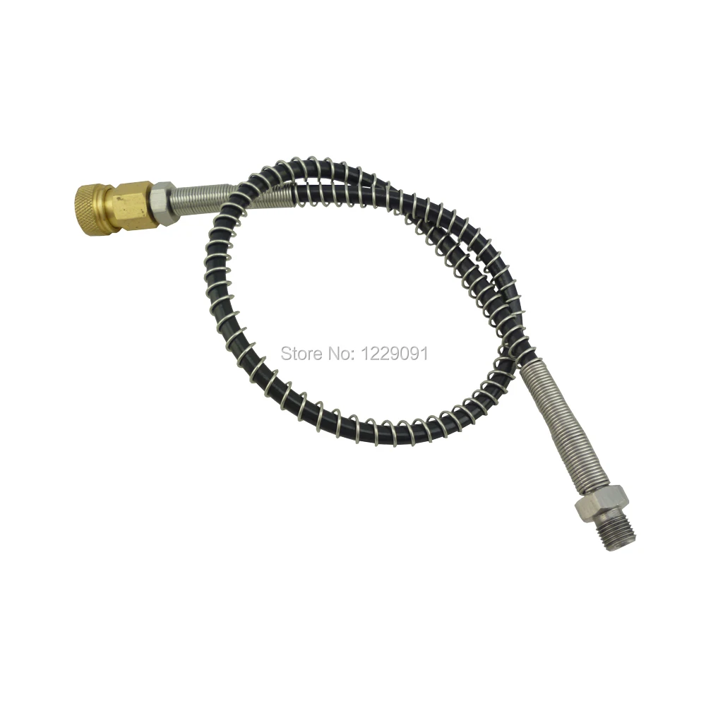 Paintball 24Inch long High Pressure Charging Hose 63Mpa 9000PSI Remote Fill Whip Hose Extension Air Refill Hose