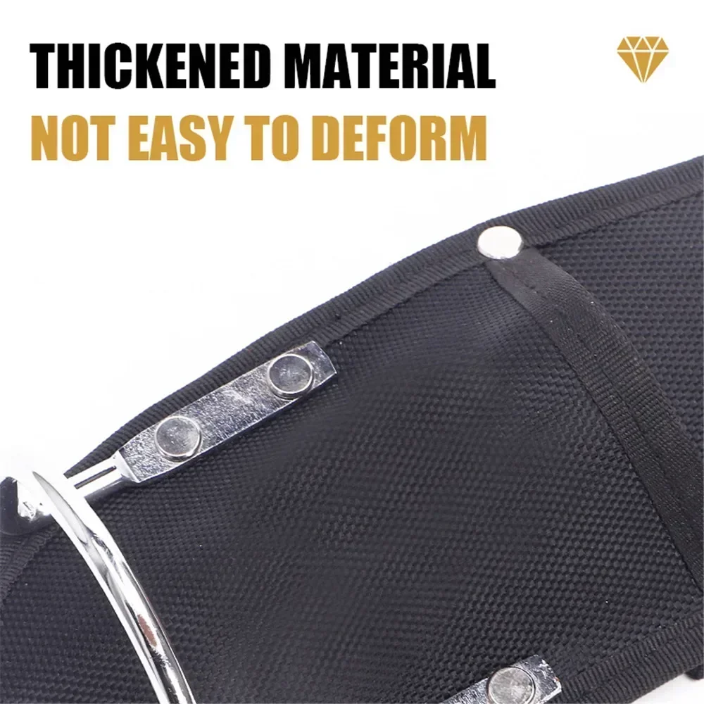 New 1680D Oxford Cloth Tool Bag Heavy Duty Stainless Steels Hammer Holder with PE Board High Quality for Tool Belt