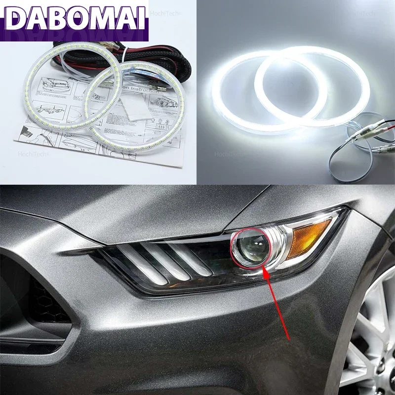 

DRL Daytime Running Lights for Ford Mustang 2015 2016 Smd Led Angel Eyes Kit Excellent Ultra Bright Illumination