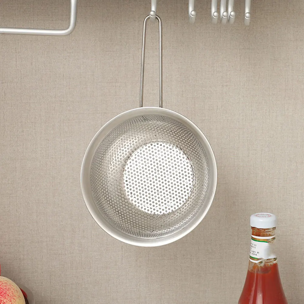

Mesh Drain Basket Stainless Steel Kitchen Rice Washer Strainer Bowl 15cm Fine Mesh Vegetable Filter
