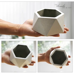 9-15cm ABS Plant Pot Mold Concrete Cement Form Easy DIY Arts Moulds Mini Geometric Flowerpot Clay Plaster Mold For Home Decorate