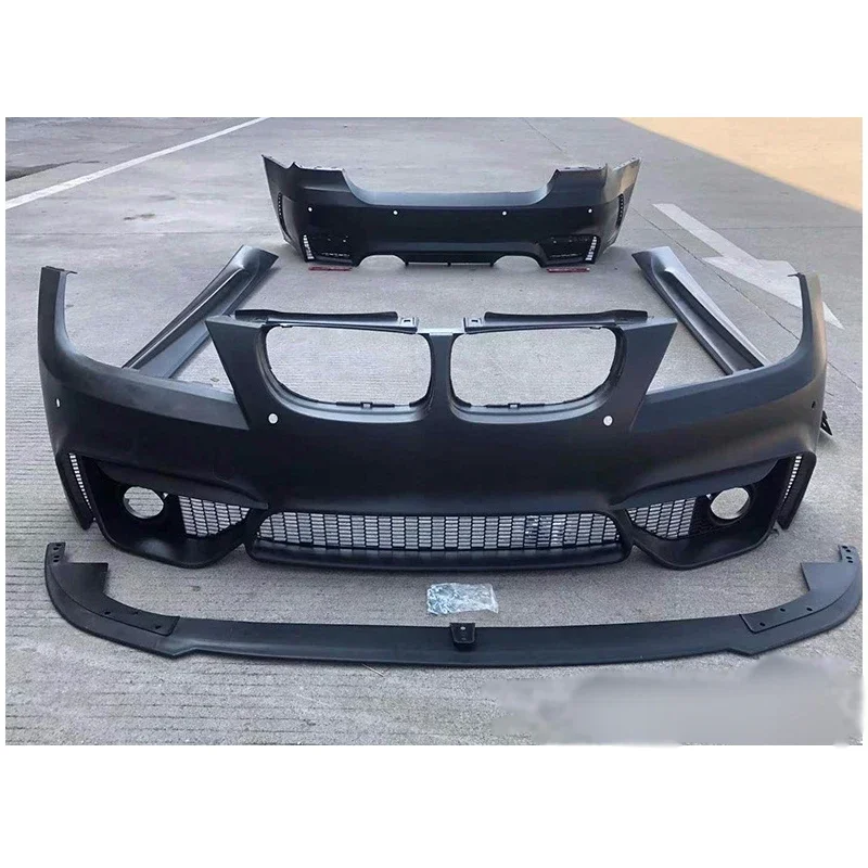 

For E90 To M3 Later Stage Body Kit MT Style Include Front Rear Bumper Lip And Side Skirts for E90