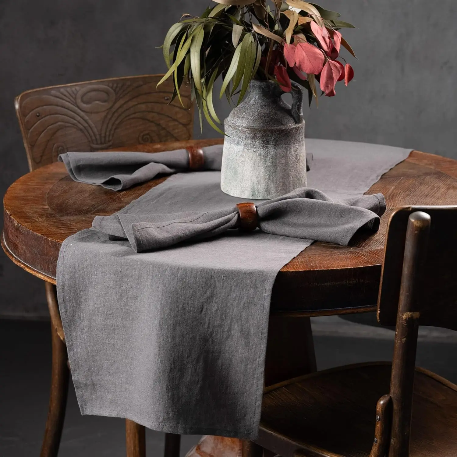 

100% Pure Linen Table Runner Soft Solid Color White Washable Tea Table Runner Western Dining Table Decoration Accessories Luxury