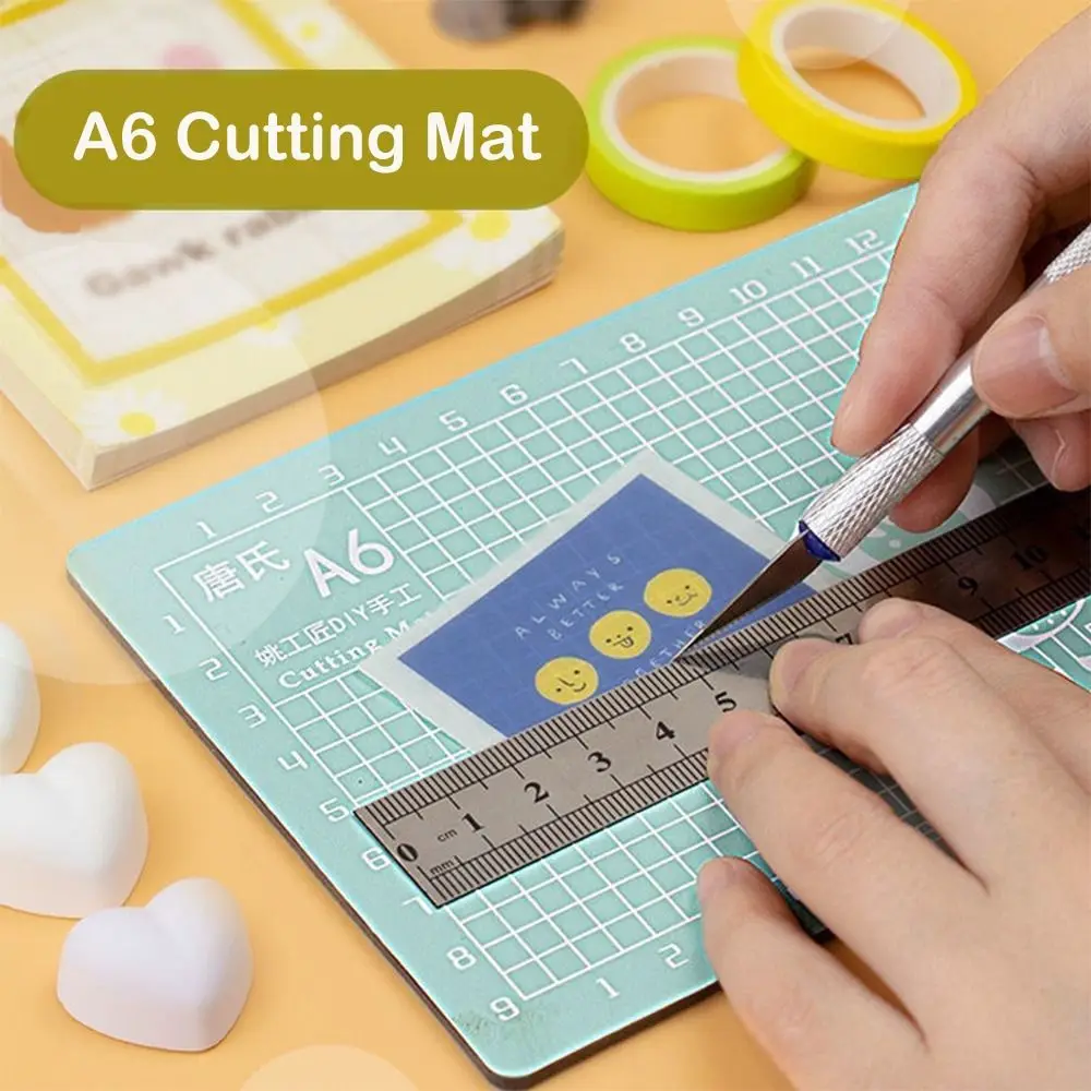 Mini Repair Tools DIY Crafts Workbench Sewing Patchwork Mats A6 Gridded Cutting Mat Paper Cutting Board Engraving Board