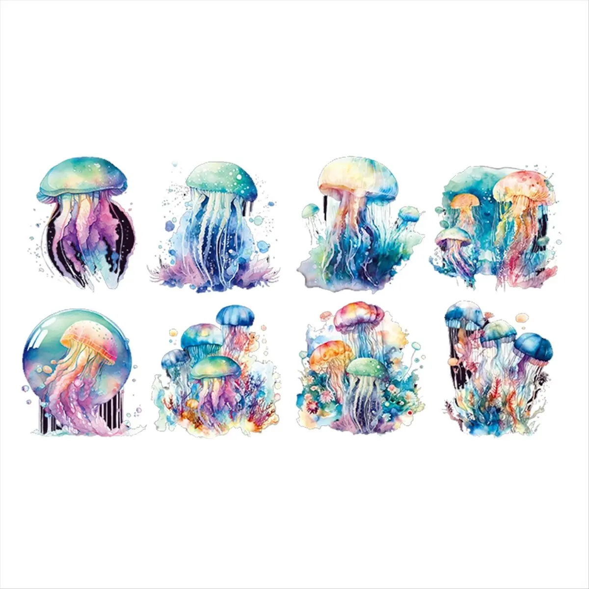 ABNH 10 шт. наклейки для девочек, ПЭТ водонепроницаемые золотые голографические контуры яркие цвета блестящие наклейки