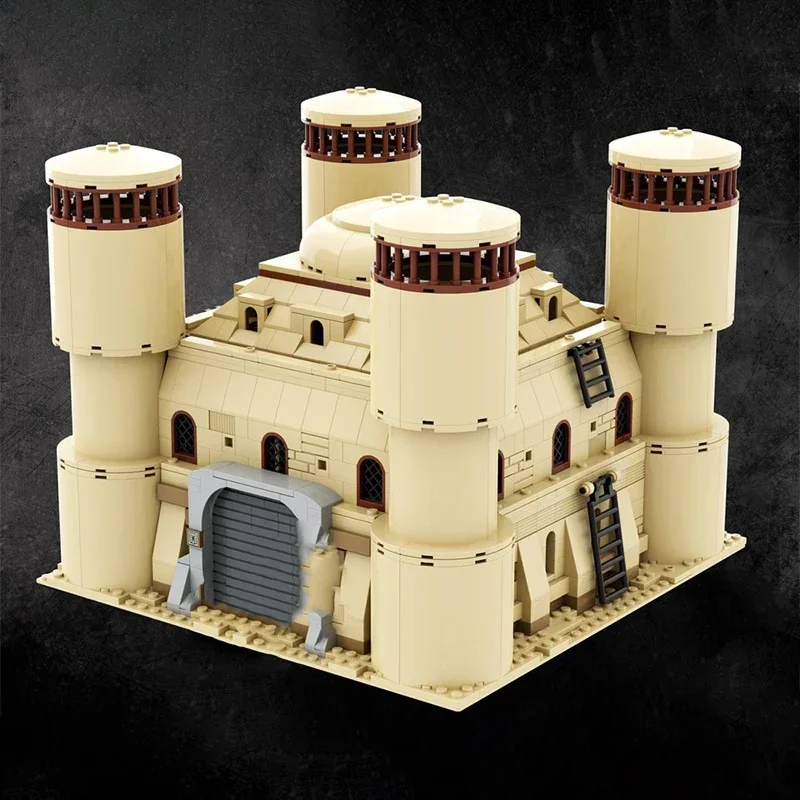 Moc Desert House Village Star Movie Tatooine Mos Eisley Cantina Compatibel 75290 Bouwstenen Bricks War Base Speelgoed aanwezig