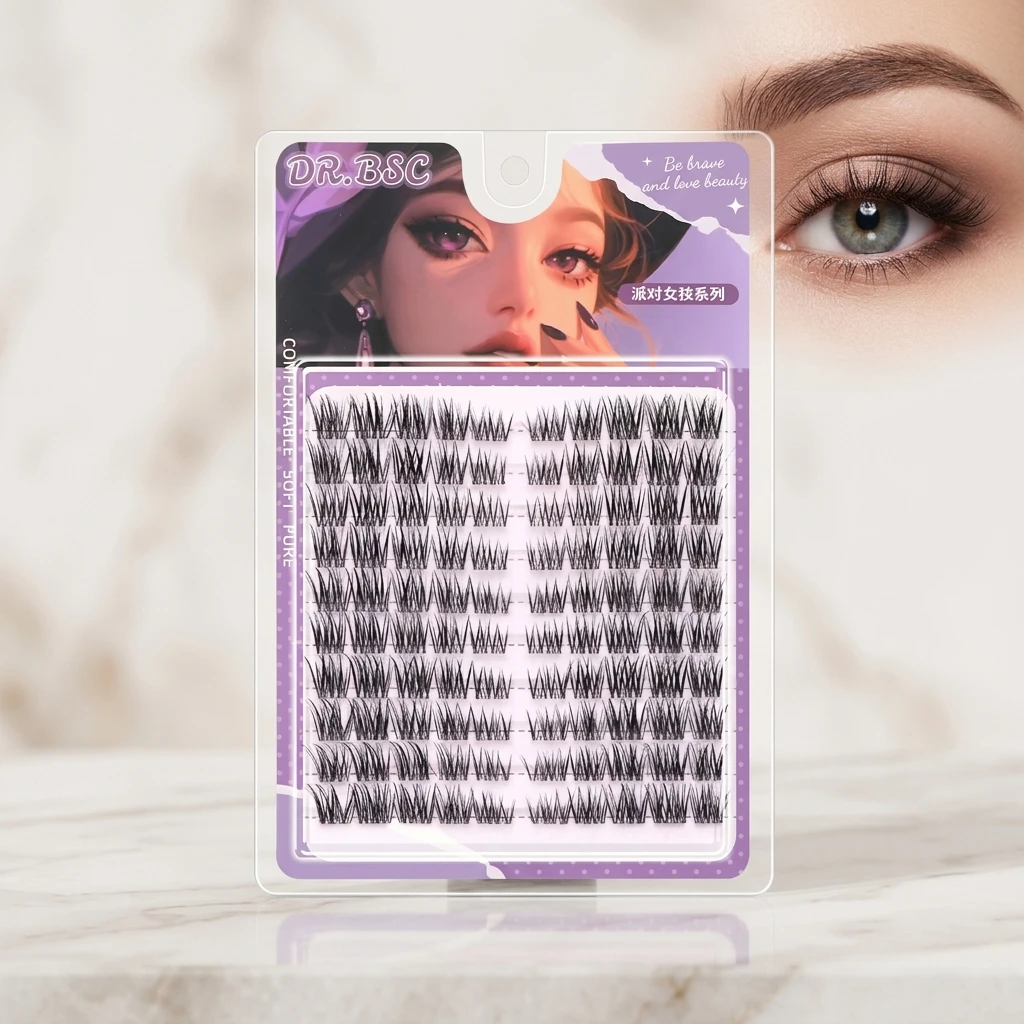 End Eye Elongated Style Lash Clusters Y2k Spicy Girls Daily Makeup False Eyelashes Curling Fluffy Small Smoked Eyelash Extension