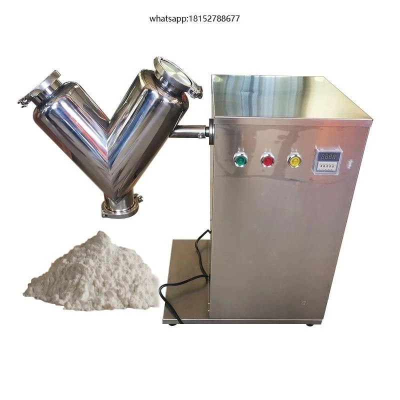 Automatic Electric V-Type Mixer Blender Machine for Food Low Power 8L Capacity