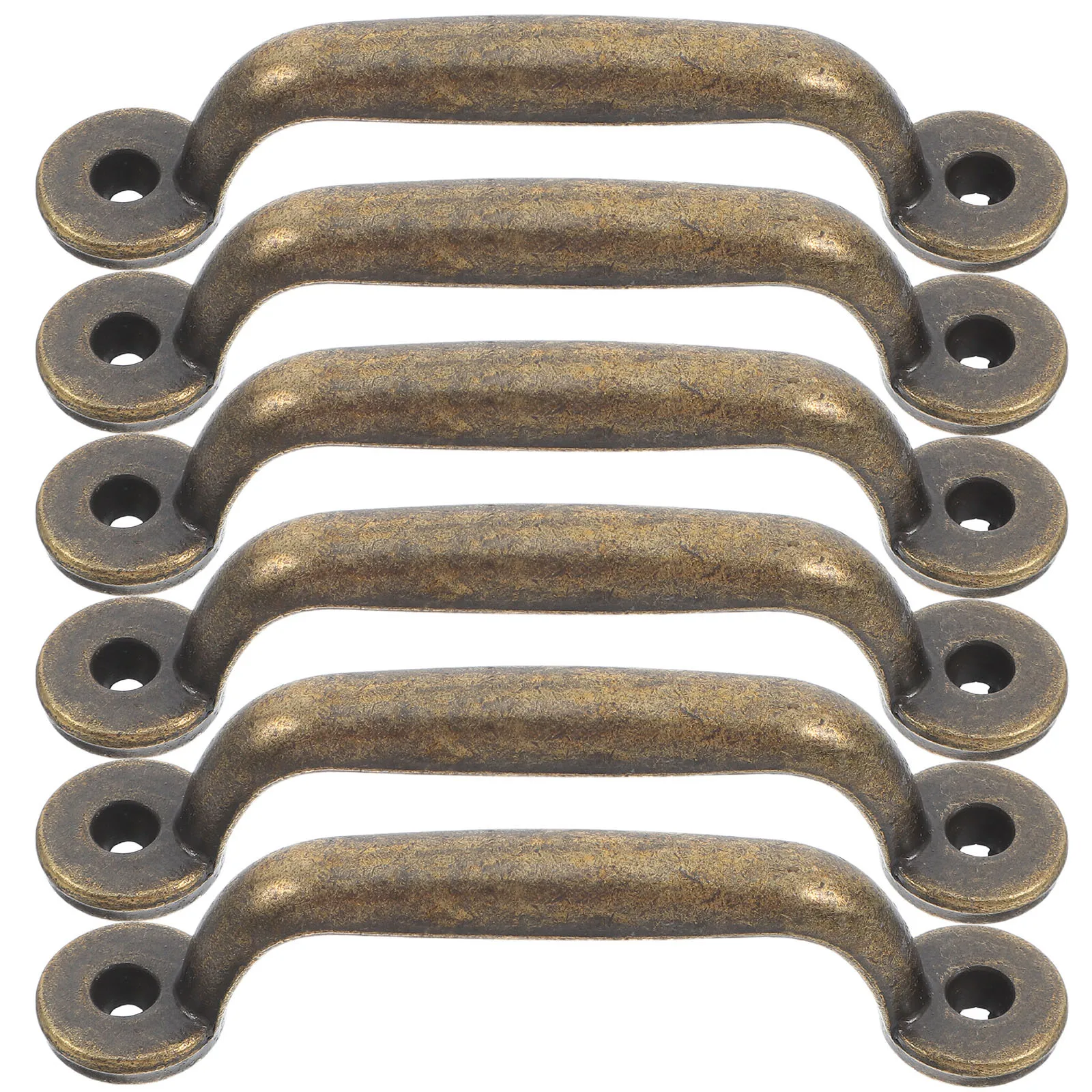 

6 Pcs Furniture Drawer Handles Vintage Pulls Knobs Kitchen Cabinet Chinese Style Iron Cupboard