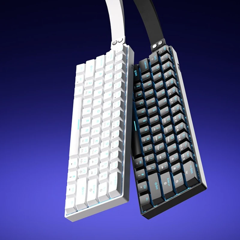 TAIDU K660 Mechanical Keyboard Black White 60% Layout Wired Keyboard Office FPS/Delta E-sports Gaming Keyboard PC Gamer Gifts