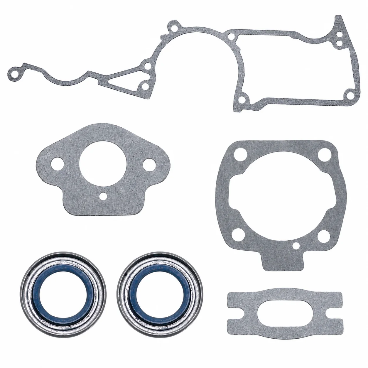 Cylinder Crankcase Gasket Kit with Oil Seals For Husqvarna 50 51 55 55 Rancher Chainsaw Replaces 501 76 18-02 501761802