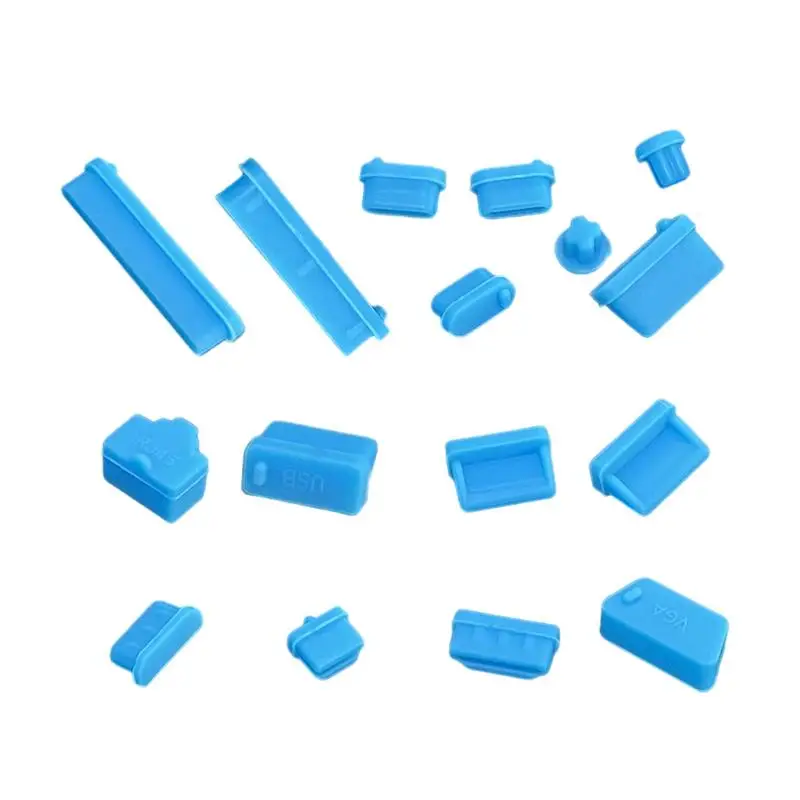 16 Uds tipo C tapón antipolvo puerto de carga USB Protector cubierta de silicona para accesorios de teléfono inteligente Samsung