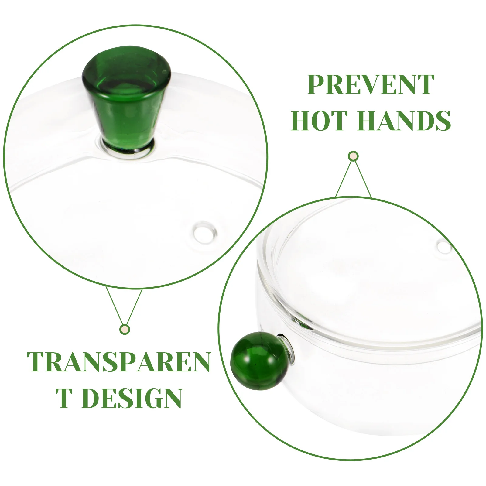 

Glass Cooking Pot with Lid Transparent for Clear Soup Stovetop Stockpot Cover Sauce Pan Saucepan