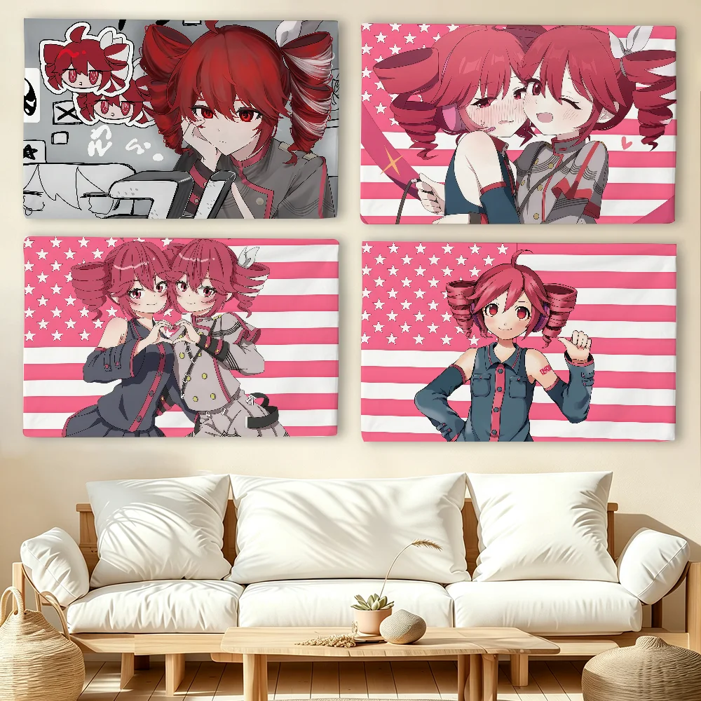 Virtual singer K-Kasane T-Teto flag For Living Room Home Dorm Decor Wall Outdoor Camping Party Banner Gifts