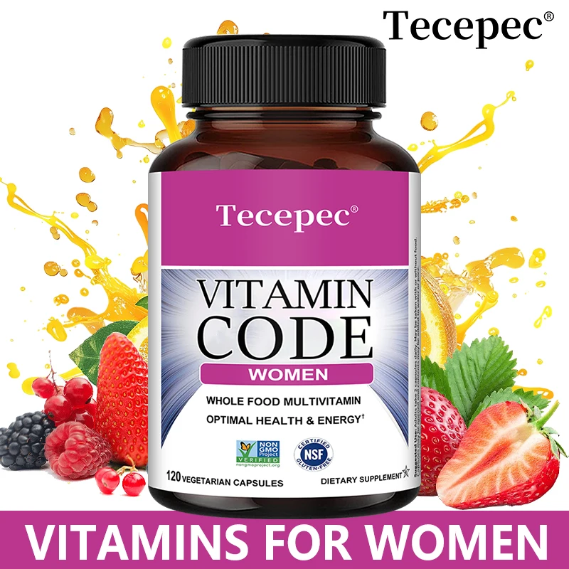 Vitamin Code for Women - Natural Vitamins and Folic Acid, Supports Healthy Energy, Balanced Immune System and Overall Health