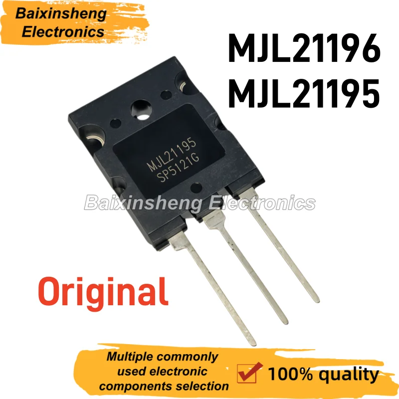 5/10PCS MJL21195 MJL21196 Brand New Original High-Power Fever Audio Pairing Tube TO-3PL MJL21195G MJL21196G
