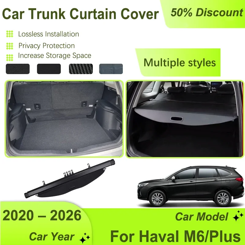 

Car Trunk Curtain Covers For Haval M6 Plus 2021 2022 2023 2024 2025 2026 Retractable Shields Cargo Liner Shades Auto Accessories