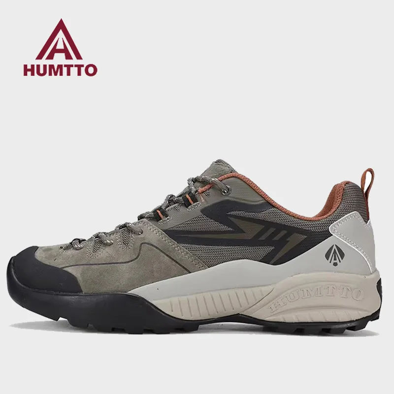 

HUMTTO cowhide Hiking Shoes Men Winter Outdoor Sports Climbing Shoes hunting boots outdoors ankle travel boots Trekking Sneakers