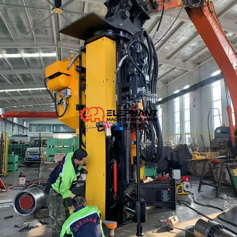 All-in-One Hydraulic Rock Splitter Machine with Integrated Drilling Function Dual-purpose Rock Drilling Stone Breaking Equipment