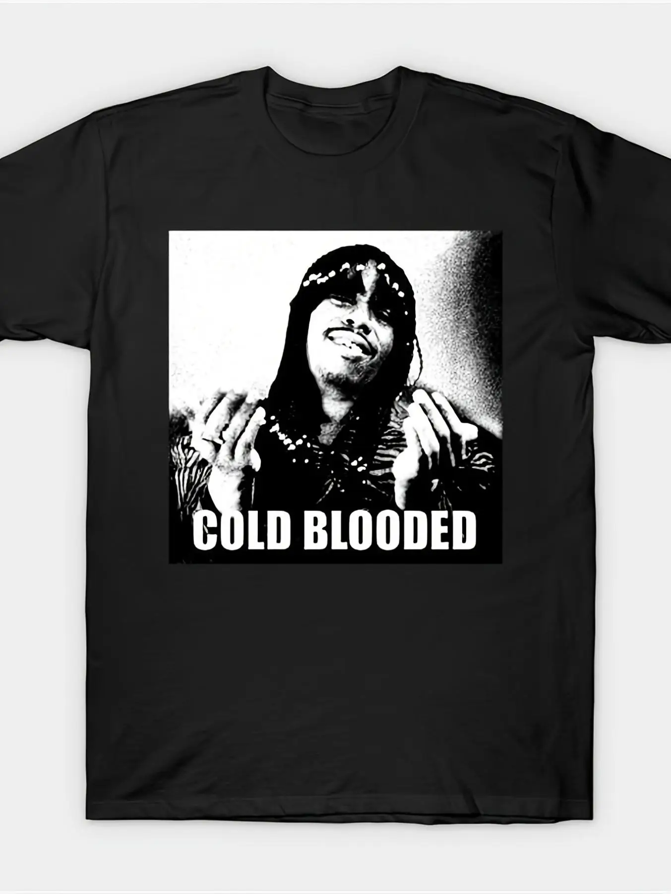Cold-blooded T-shirt 100 Cotton, Cold-blooded Church Pattern T-shirt, Casual Round Neck Short-sleeved T-shirt, Breathable  Thanksgiving, Etc