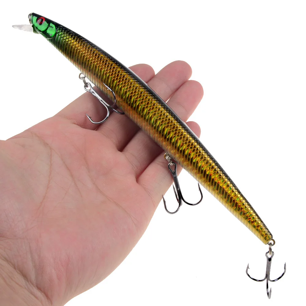 16 Farben 18cm 24g Elritze Angel köder Laser Kurbel köder harter künstlicher Köder Kunststoff großer gefälschter Fisch lockt Seefisch köder