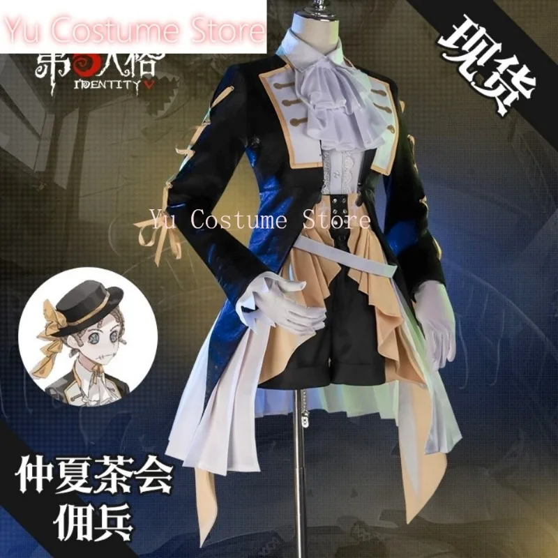 Identity V Midsummer Tea Party Mercenary Woman Man Cosplay Costume Cos Game Anime Party Uniform Hallowen Play Role Clothes