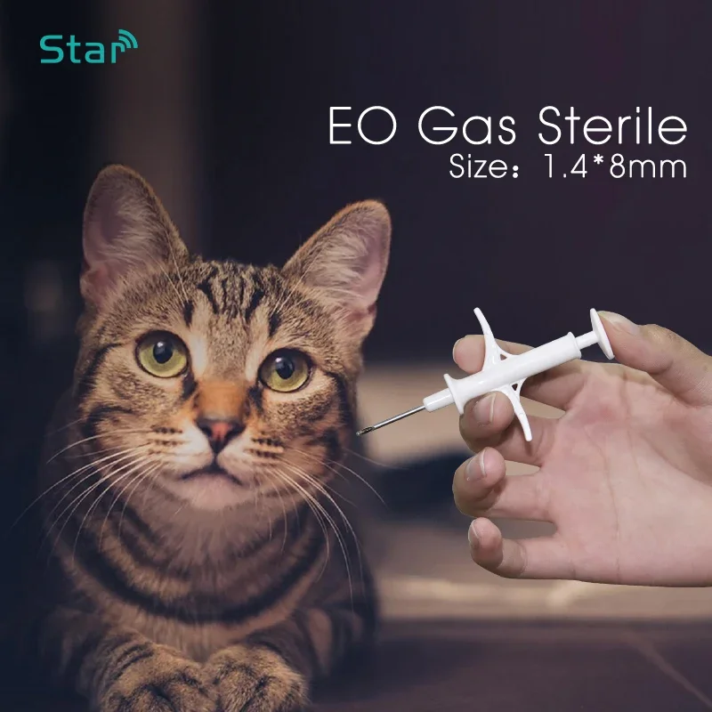 80pcs 1.4*8mm ISO11785 Disposable Pet Syringe Fdx-b Rfid Animal Tag Injector