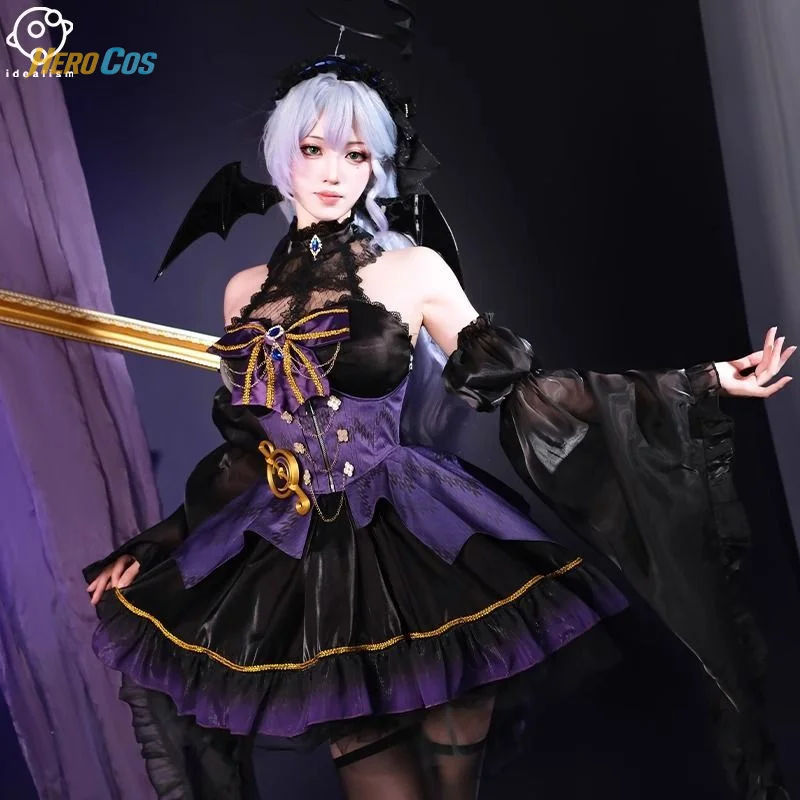 لعبة هونكاي ستار رايل روبن أزياء تنكرية لوليتا الشيطان الصغير فستان لوليتا لعيد الهالوين وعيد الميلاد لعب الأدوار للنساء