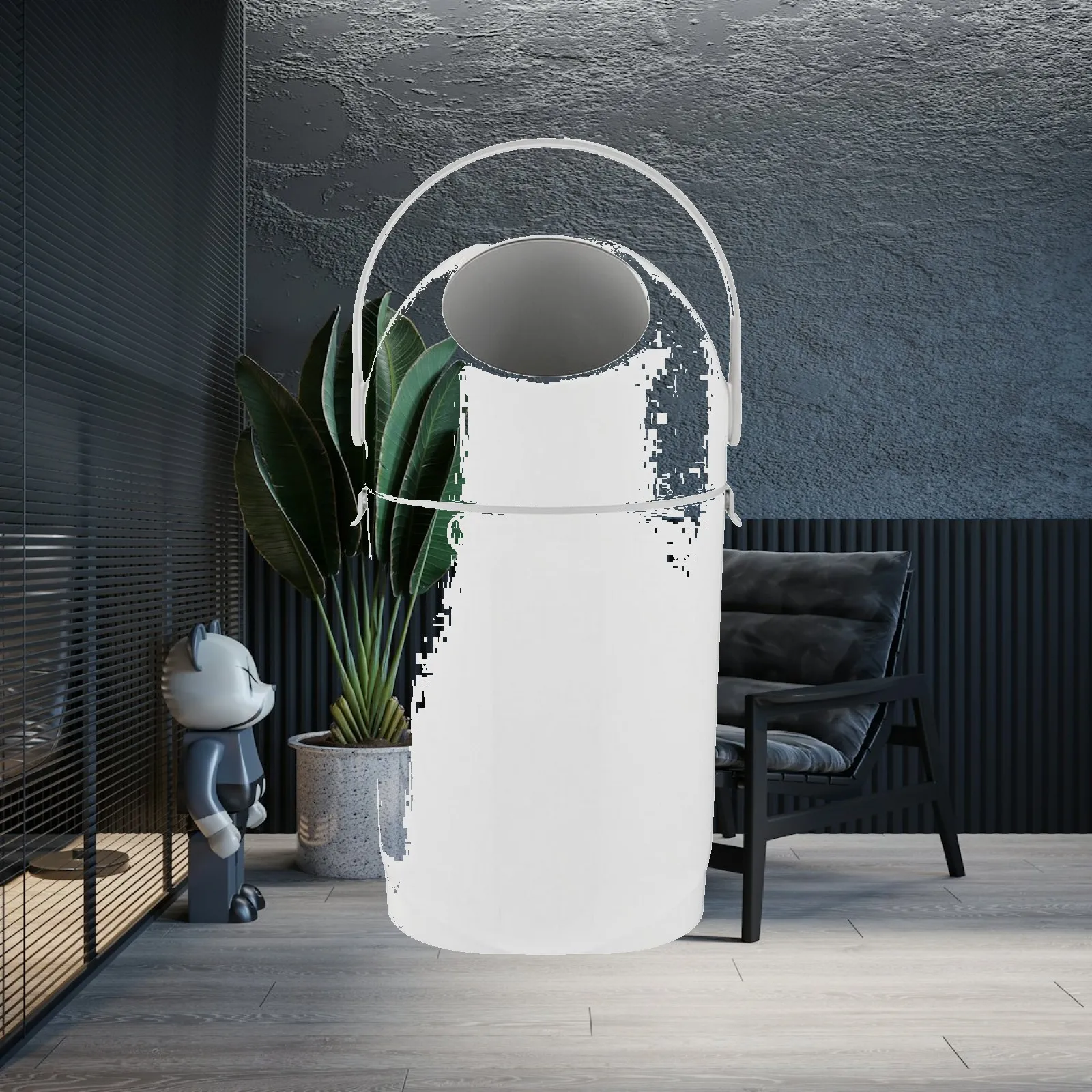Diaper Waste Bin with Rotating Lid Portable Diaper Pail Trash Can Ergonomic Long-Lasting for Parents, Nursery, Bathroom