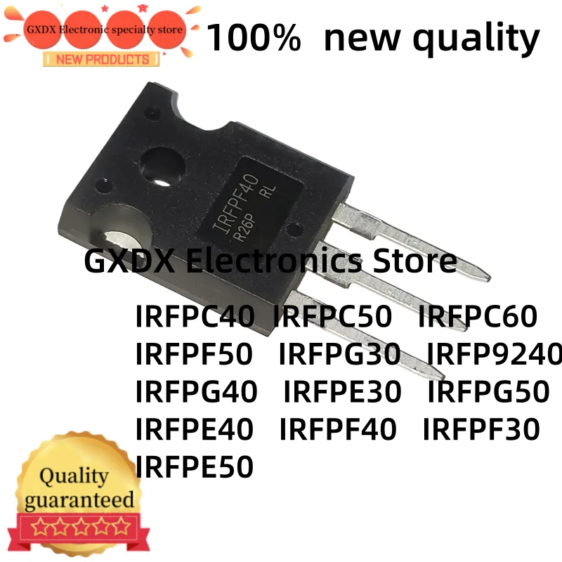 10 piezas IRFP9240 IRFPC40 IRFPC50 IRFPC60 IRFPG30 IRFPG40 IRFPFG50 IRFPF30 IRFPF40 IRFPF50 IRFPE30 IRFPE40 IRFPE50 TO-247
