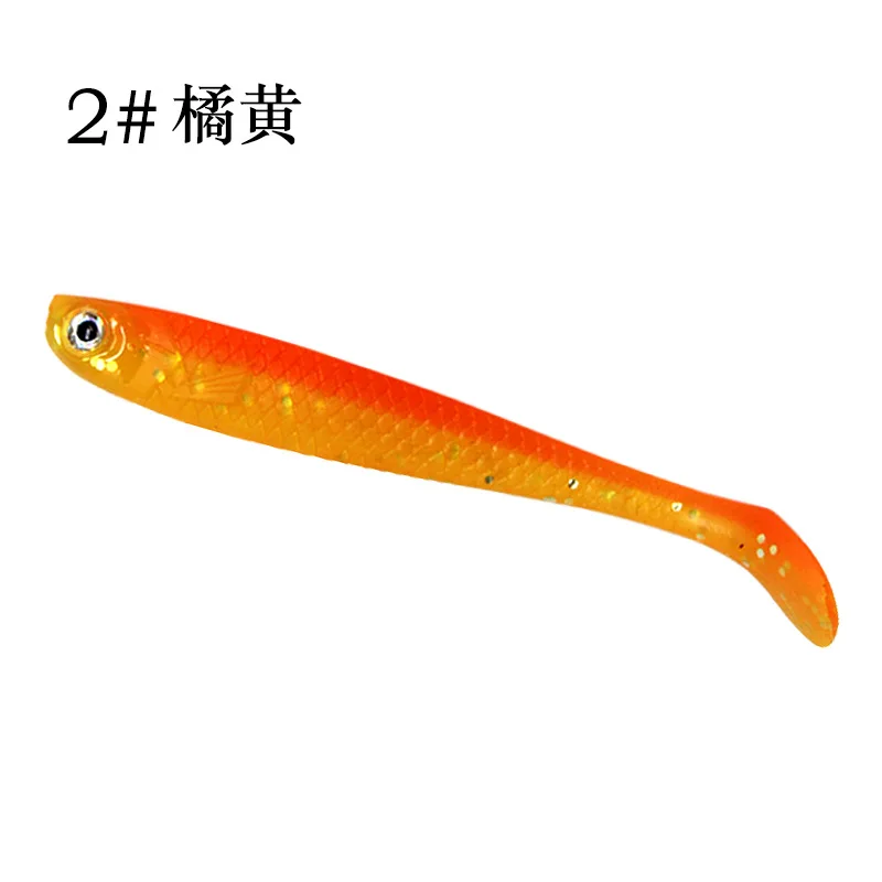 5Pcs  Fishing Lures Wobblers For Pike 6cm1.3g Soft Lure Silicone Bait  Fish  Artificial Baits Pesca Fishing Tackle Soft bait