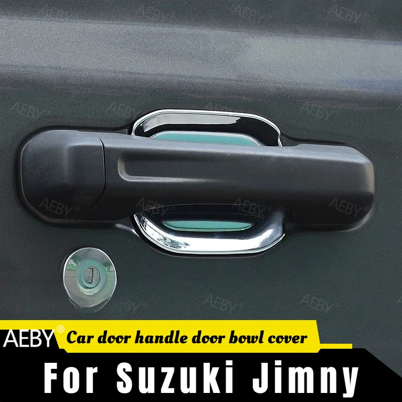 

For Jeep Wrangler 2018-2024 Car door handle door bowl anti-scratch protective cover,Door handle bowl lid decoration,Accessories