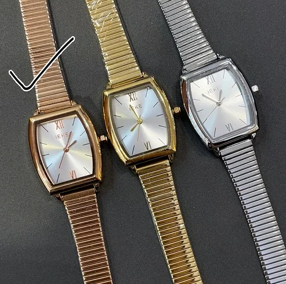 2026 Tonneau For Ladies’ Watch Tonneau Shape Golden Bamboo Strap Quartz Watch Hand Wrist Watch Dress Wristwatch Popular Design