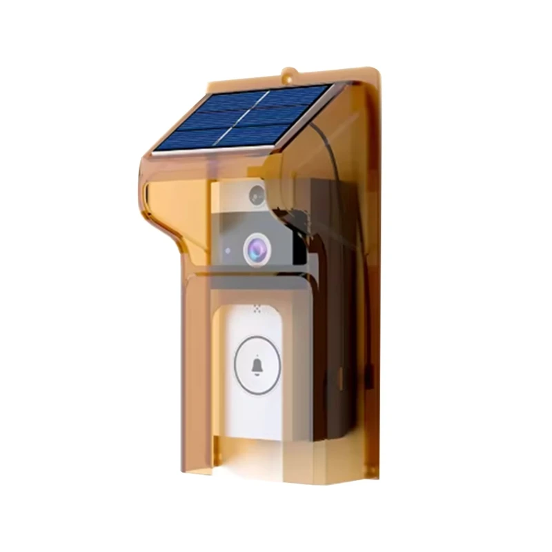 Smart Doorbell Camera With Solar Charging, Waterproof, Night Vision, HD, Two-Way Intercom Voice For Home Security