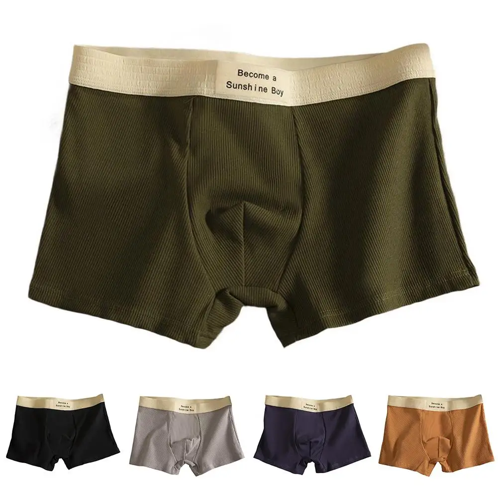 

Comfortable Daily Wear XL 2XL Cotton Boxer Briefs Breathable Trunks 93 Cotton Fabric Classic Theme L-3XL Sizes