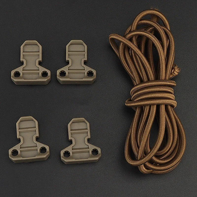 Tactical Vests Magazine Pouch Anti Slip Elastic String and Quick Mag Pull Tab Elastic Rope Safety Buckle Hunting Accessories