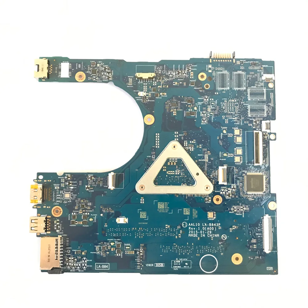 AAL10 LA-B843P motherboard with i5-4th/5th Gen CPU for Dell Inspiron 3458 3558 5458 5558 5758 Laptop motherboard UMA DDR3 Tested