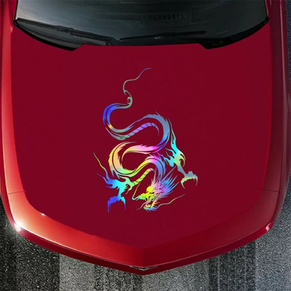 Stunning Dragon Totem Vinyl Sticker for Car Body Hood 19 Long lasting Dragon Totem Graphic Decal for Car Truck Decoration