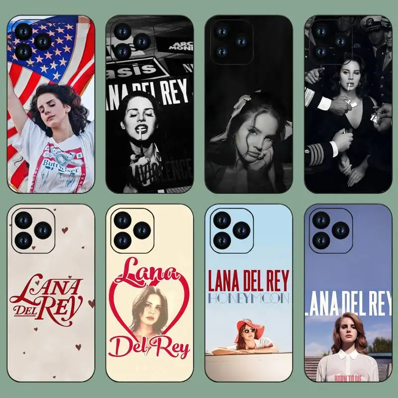 Singer Lana Del Rey Phone Case For iPhone 11 12 13 14 Mini Pro XS Max X S Plus XR Shell